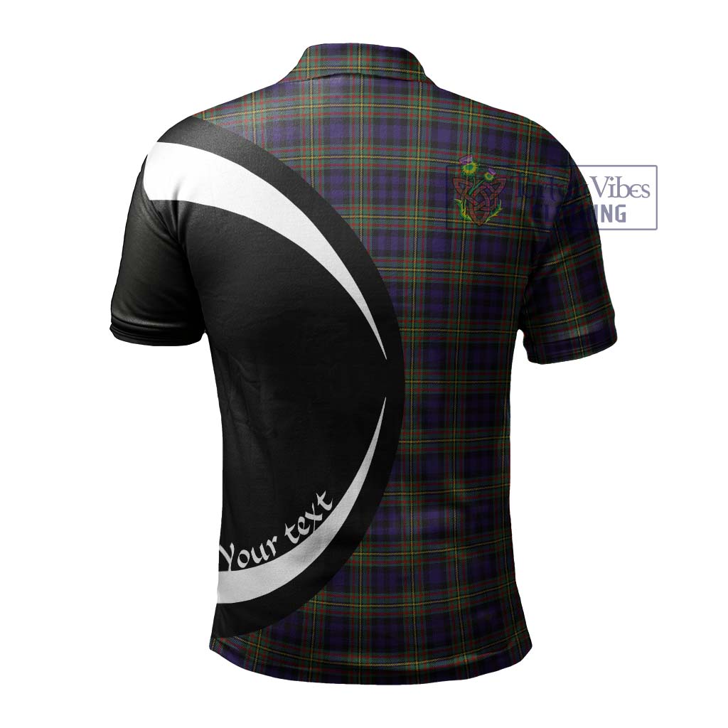 Clelland Tartan Men's Polo Shirt with Family Crest Circle Style - Tartan Vibes Clothing