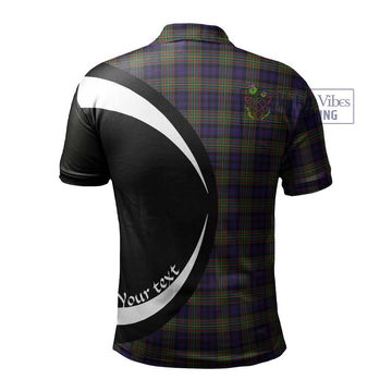 Clelland Tartan Men's Polo Shirt with Family Crest Circle Style - Tartan Vibes Clothing