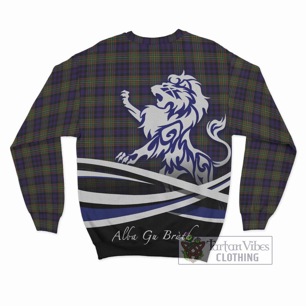 Clelland Tartan Sweatshirt with Alba Gu Brath Regal Lion Emblem - Tartan Vibes Clothing