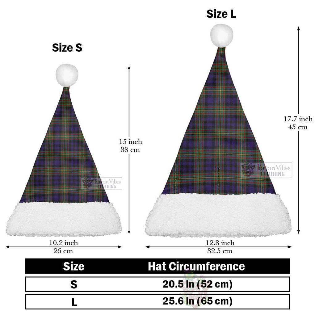 Clelland Tartan Christmas Santa Hats Christmas Hat L 25.6in (65cm) - Tartan Vibes Clothing