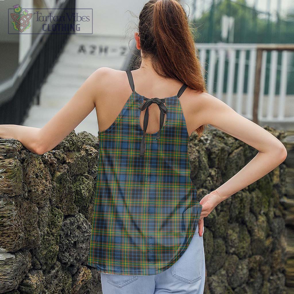Clelland Ancient Tartan Loose Halter Neck Camisole - Tartan Vibes Clothing