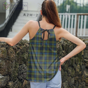 Clelland Ancient Tartan Loose Halter Neck Camisole - Tartan Vibes Clothing