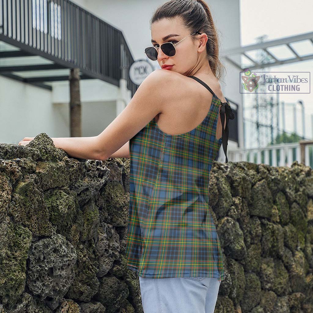Clelland Ancient Tartan Loose Halter Neck Camisole - Tartan Vibes Clothing