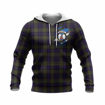 Clelland Clan Crest In Me Tartan Knitted Hoodie Scotland Flag Style