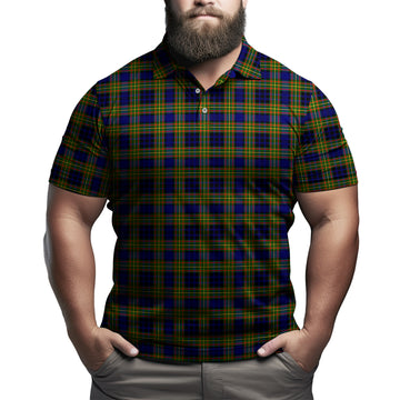 Clelland Modern Tartan Mens Polo Shirt