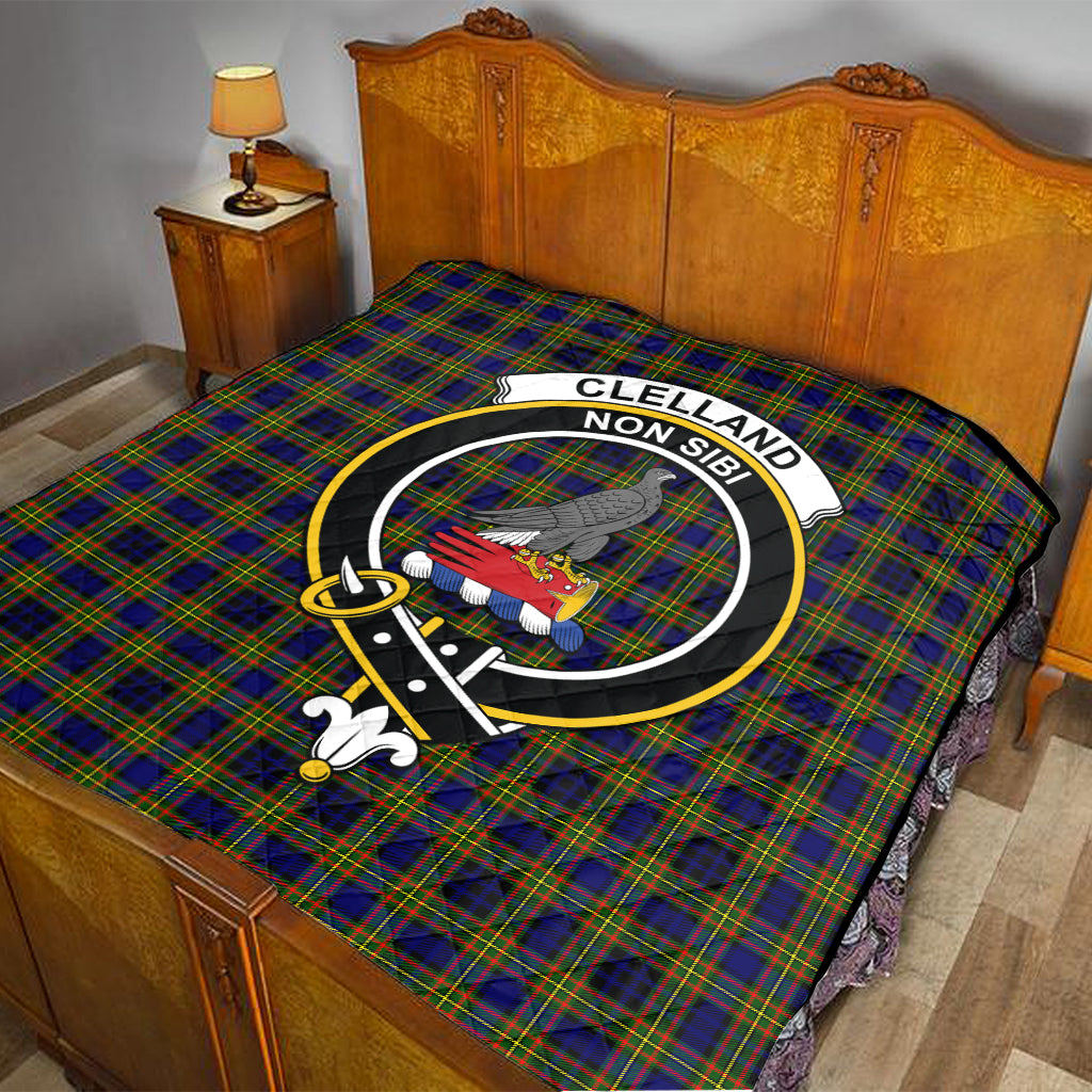 clelland-modern-tartan-quilt-with-family-crest