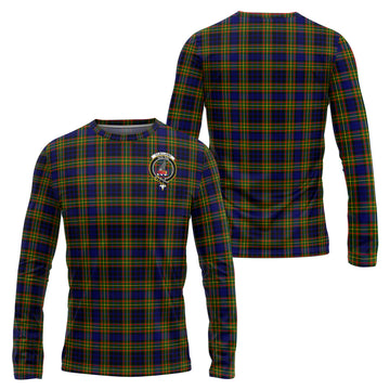 Clelland Modern Tartan Long Sleeve T-Shirt with Family Crest