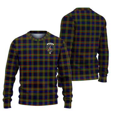 Clelland Modern Tartan Ugly Sweater with Family Crest