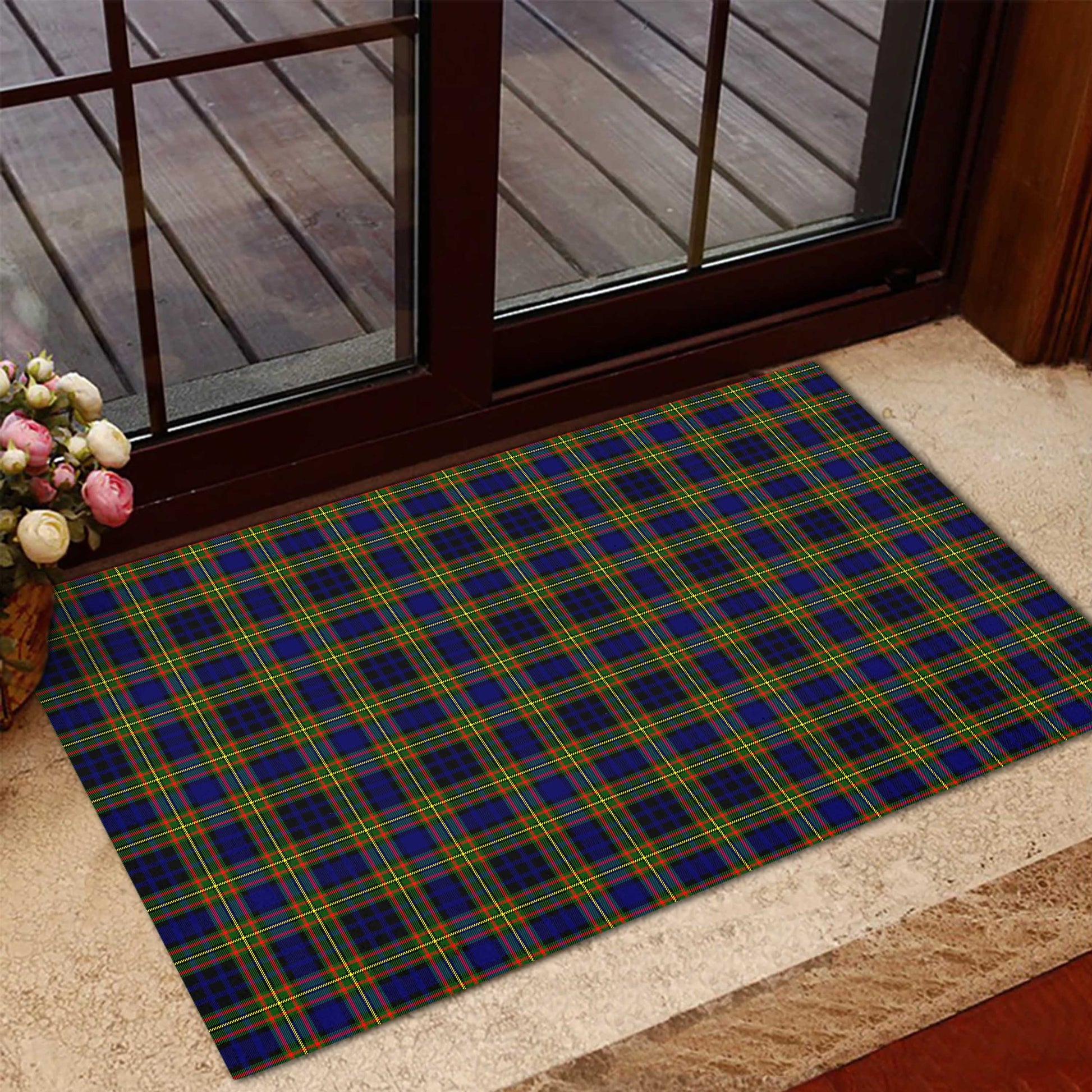 Clelland Modern Tartan Door Mat - Tartanvibesclothing