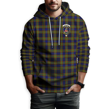 Clelland Modern Tartan Hoodie with Family Crest