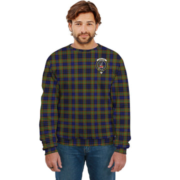 Clelland Modern Tartan Sweatshirt with Family Crest