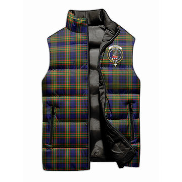 Clelland Modern Tartan Sleeveless Puffer Jacket with Family Crest