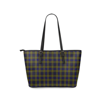 Clelland Modern Tartan Leather Tote Bag