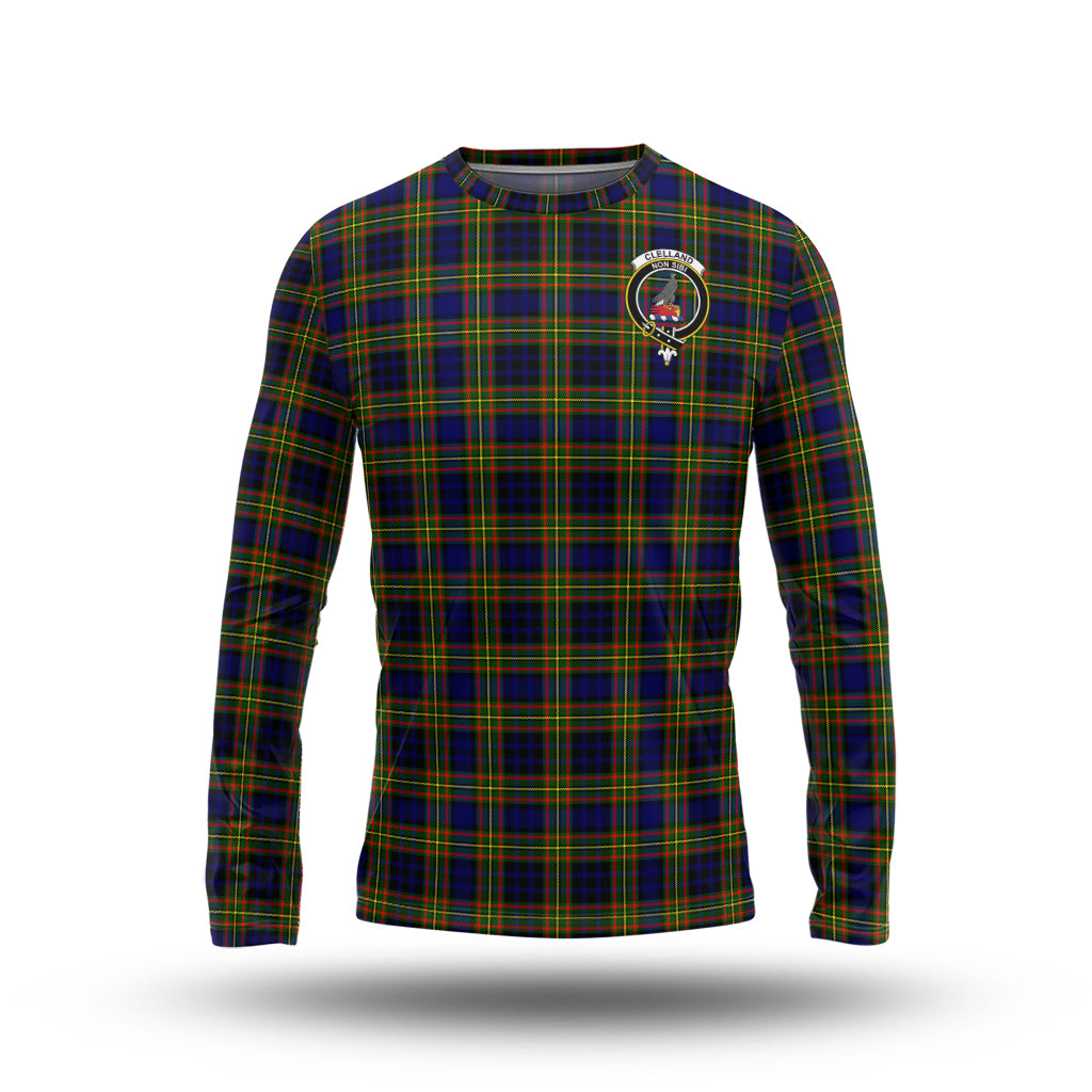 clelland-modern-tartan-long-sleeve-t-shirt-with-family-crest