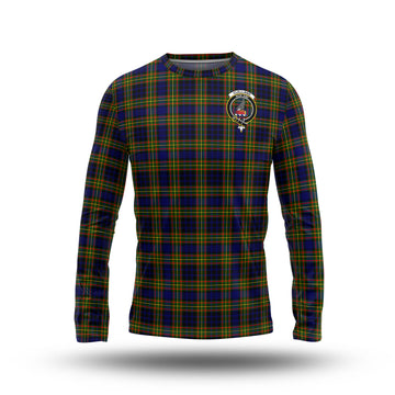 Clelland Modern Tartan Long Sleeve T-Shirt with Family Crest