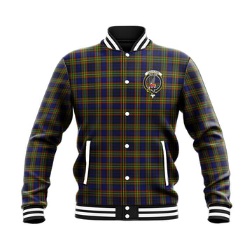 Clelland Modern Tartan Baseball Jacket with Family Crest