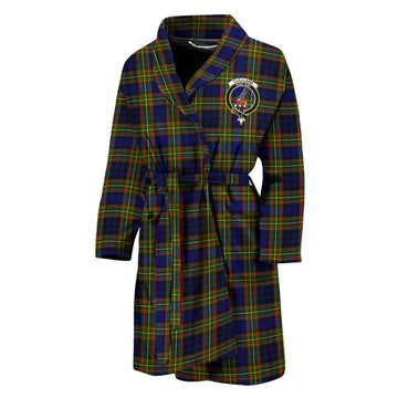 Clelland Modern Tartan Bathrobe with Family Crest