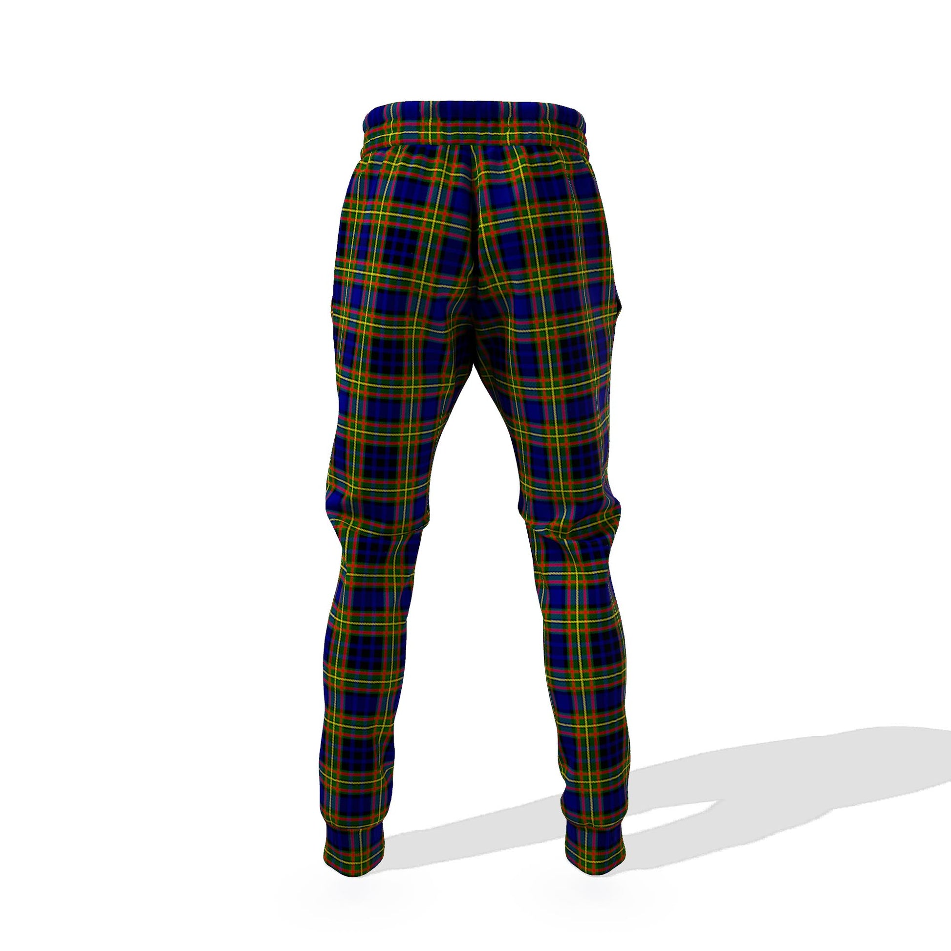 Clelland Modern Tartan Joggers Pants with Family Crest - Tartanvibesclothing