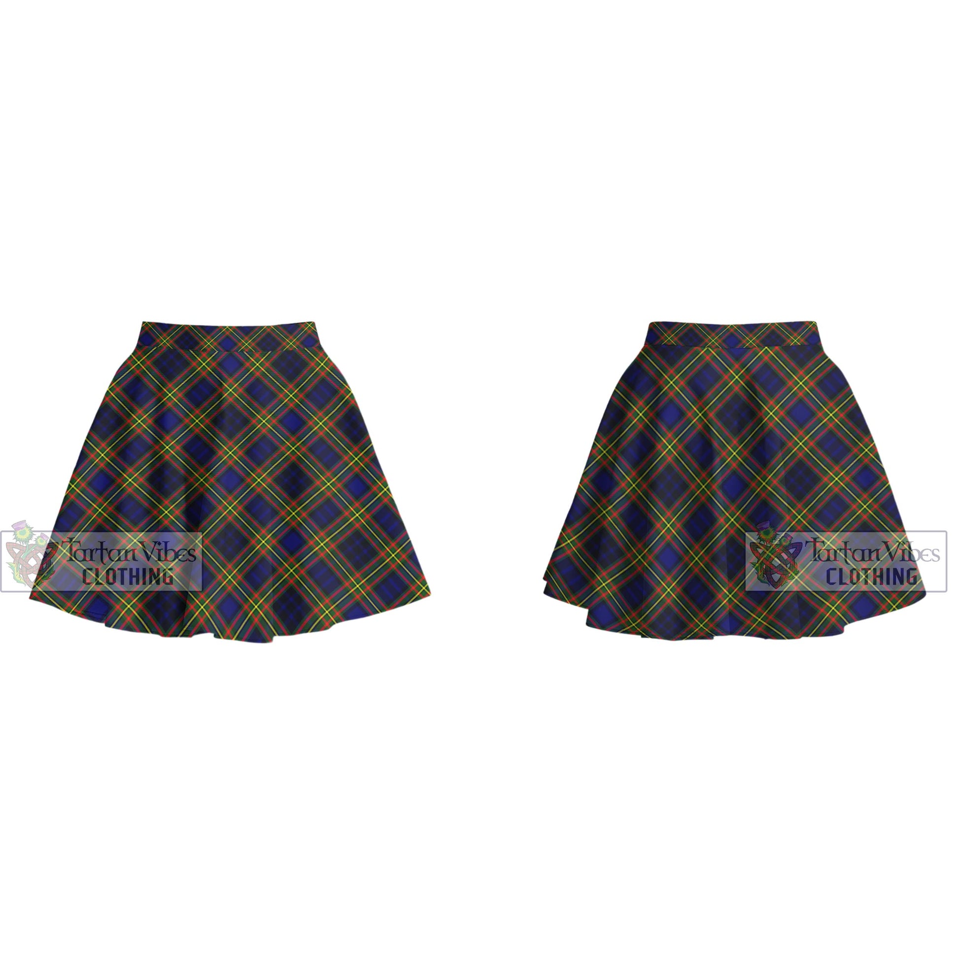 Tartan Vibes Clothing Clelland Modern Tartan Women's Plated Mini Skirt