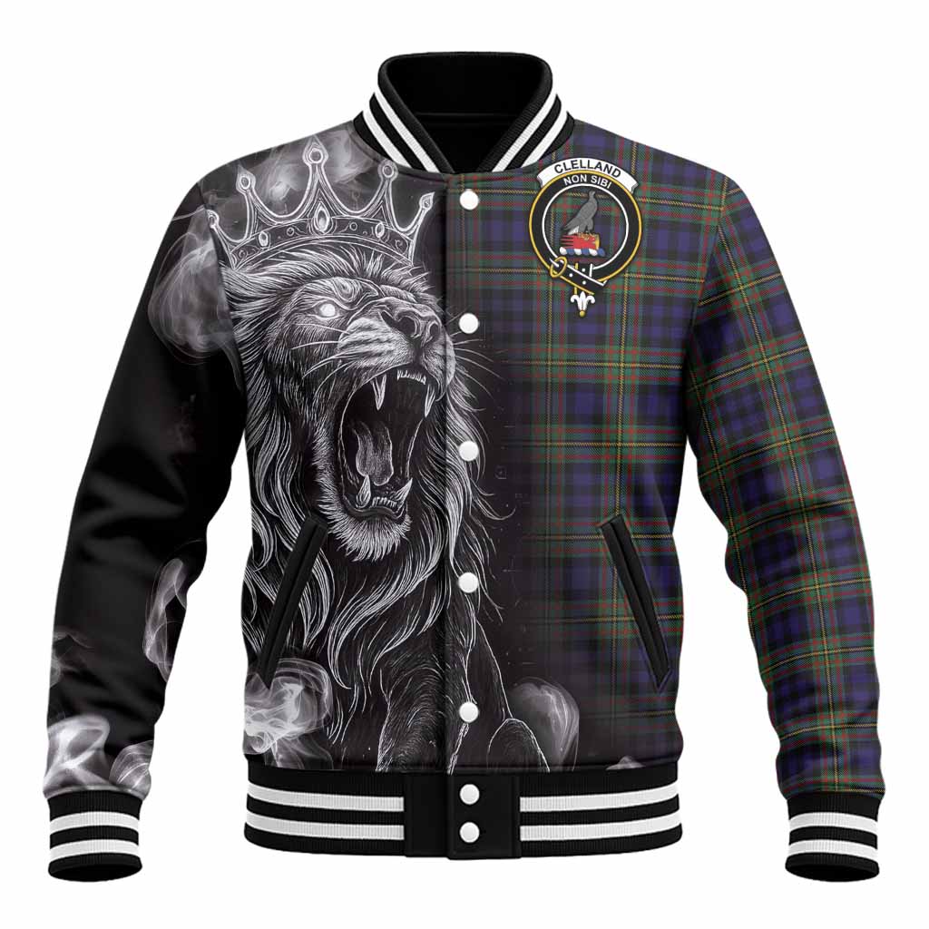 Clelland Tartan Baseball Jacket Roaring Lion Heritage