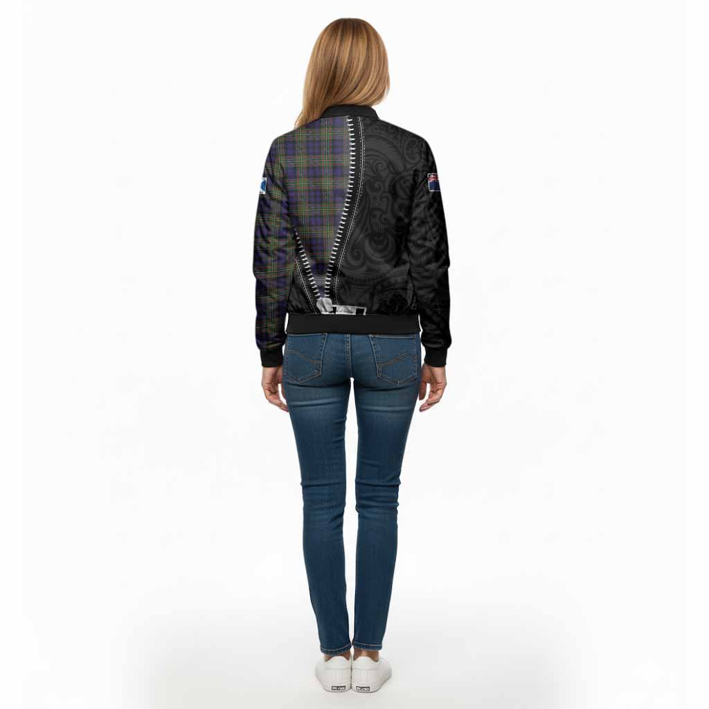 Clelland Tartan Bomber Jacket New Zealand Pattern Unique Zipper Stylized