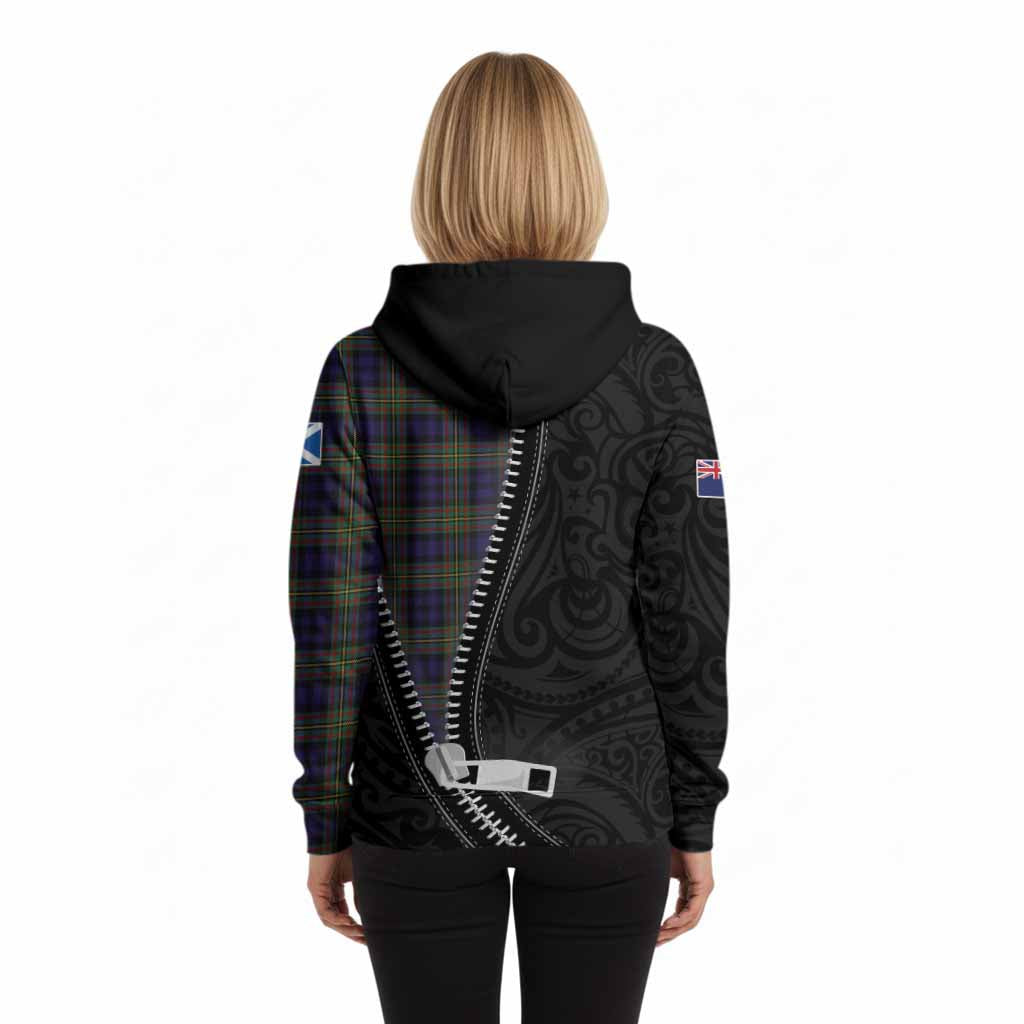 Clelland Tartan Hoodie New Zealand Pattern Unique Zipper Stylized