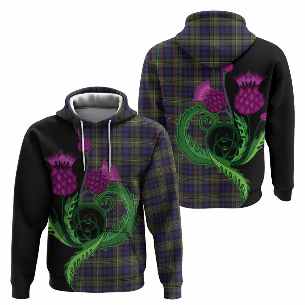 Clelland Tartan Hoodie Traditional Scottish Thistle