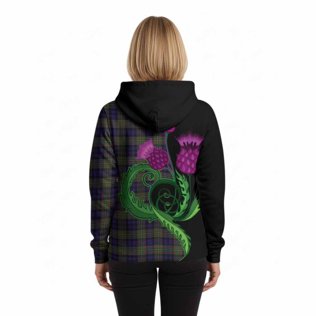 Clelland Tartan Hoodie Traditional Scottish Thistle