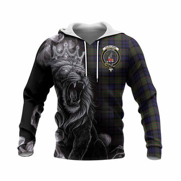 Clelland Tartan Knitted Hoodie Roaring Lion Heritage