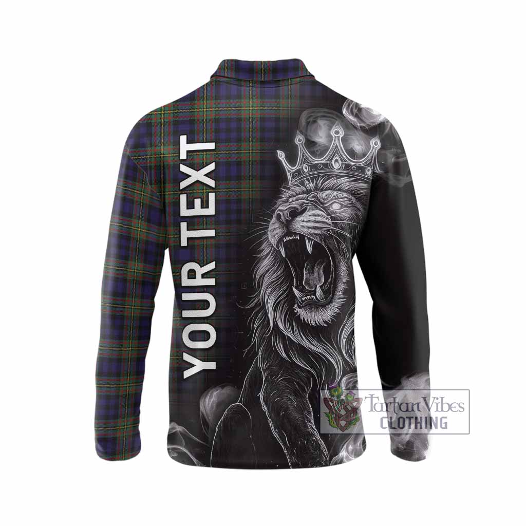 Clelland Tartan Long Sleeve Polo Shirt Roaring Lion Heritage