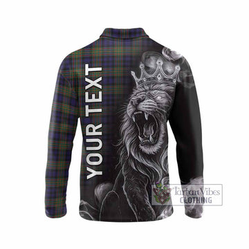 Clelland Tartan Long Sleeve Polo Shirt Roaring Lion Heritage