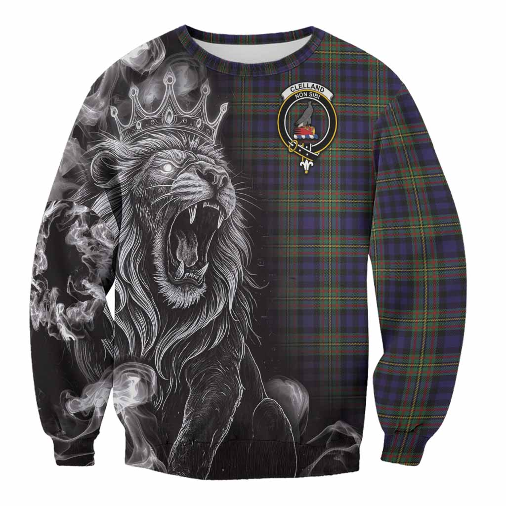Clelland Tartan Sweatshirt Roaring Lion Heritage