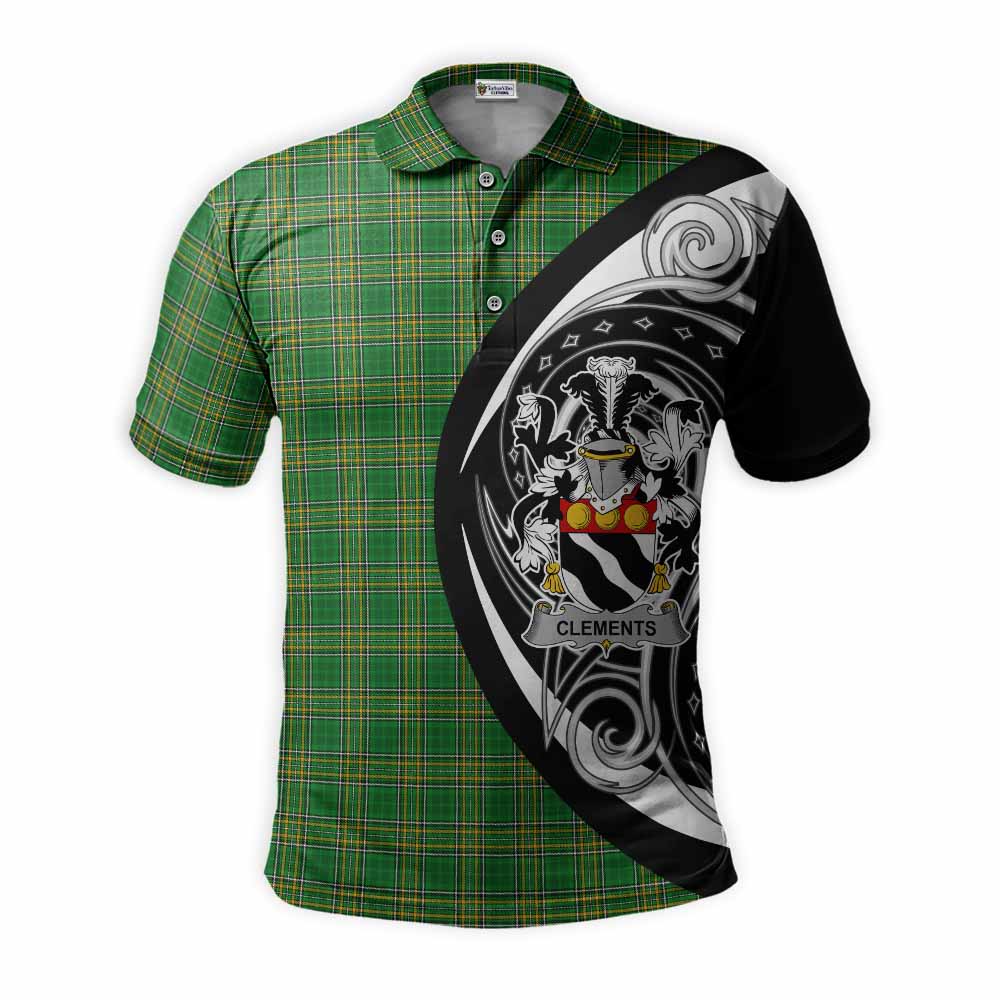 Tartan Vibes Clothing Clements Irish Clan Polo Shirt Celtic Circle Style