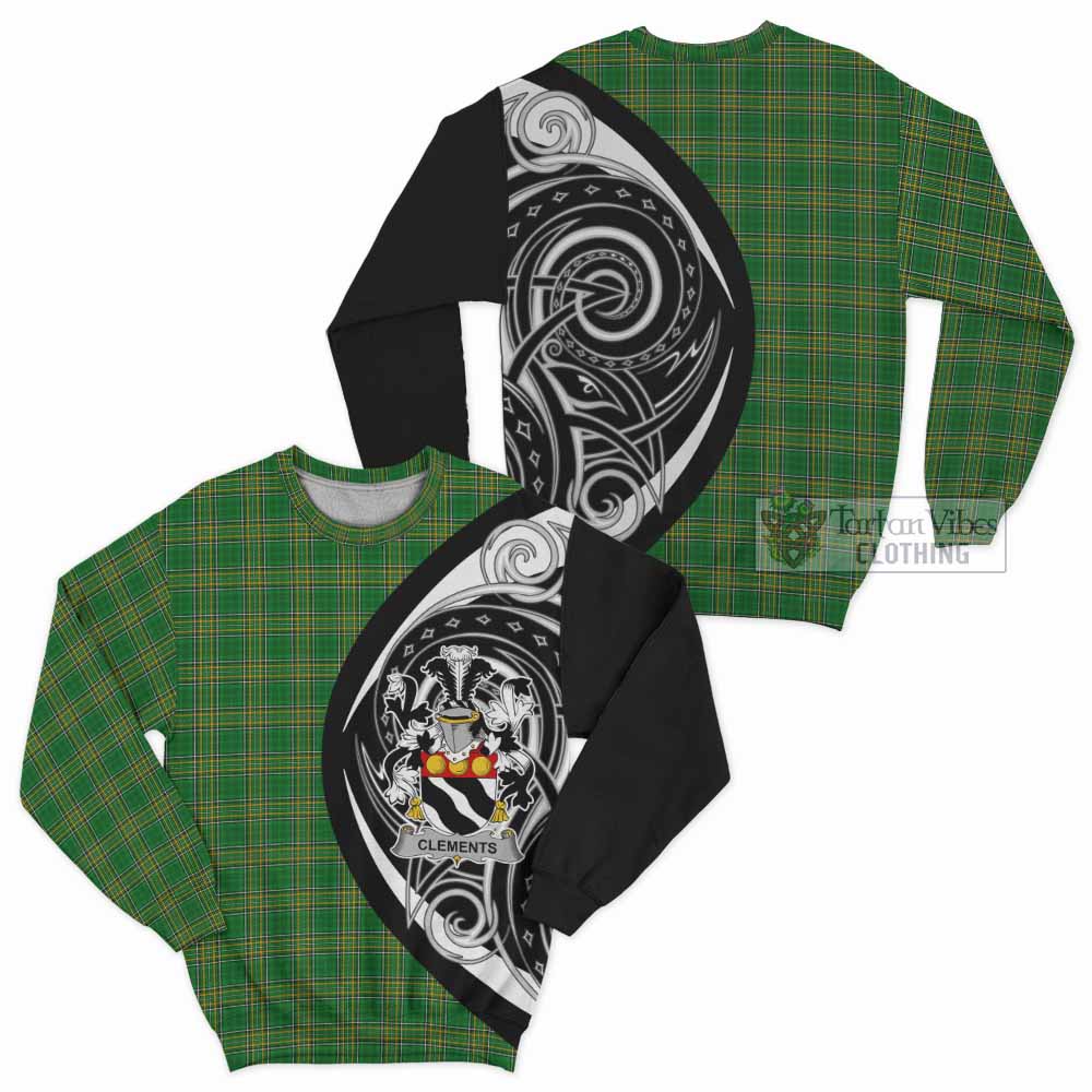Clements Irish Clan Sweatshirt Celtic Circle Style - Tartan Vibes Clothing