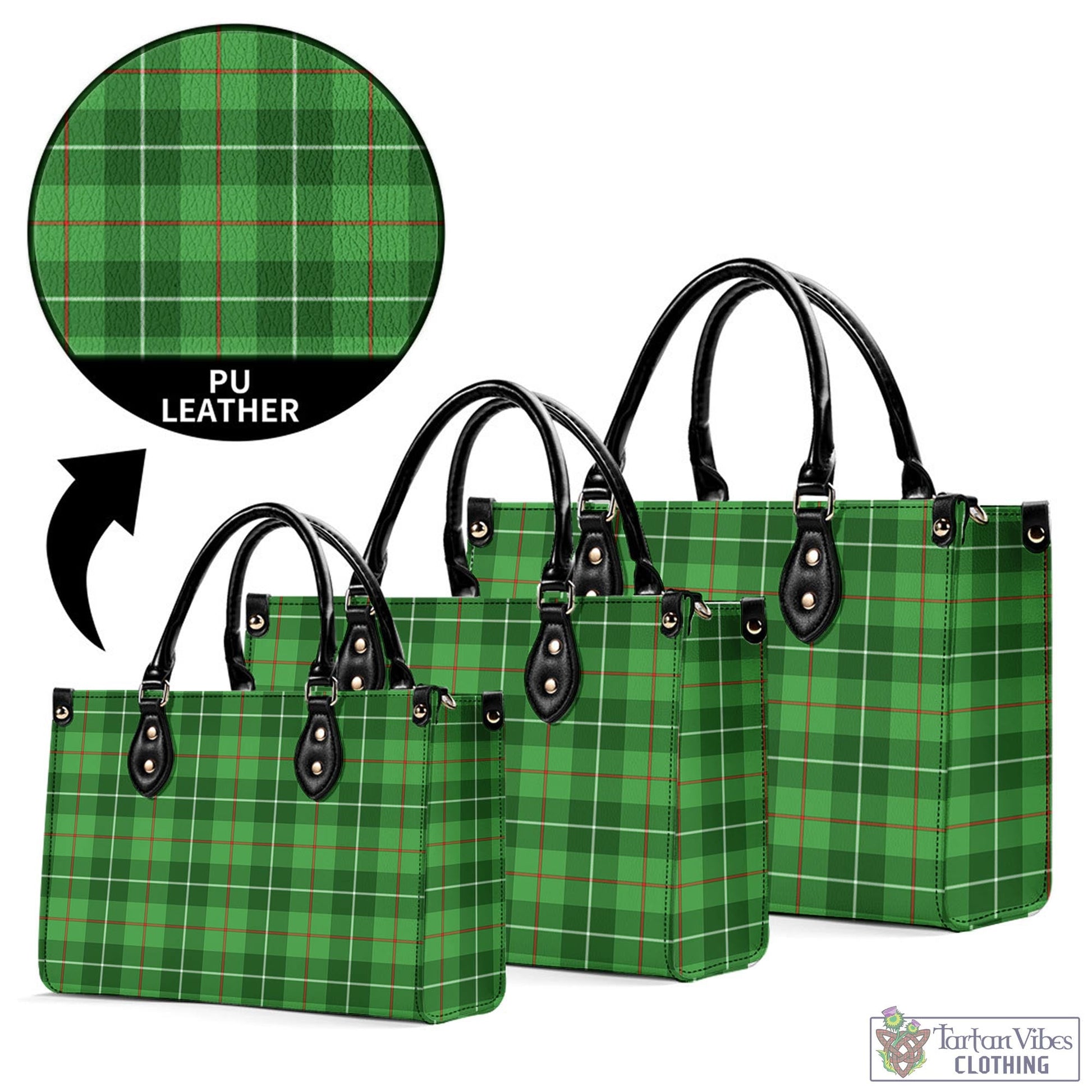 Clephane (Clephan) Tartan Luxury Leather Handbags - Tartan Vibes Clothing