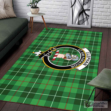 Clephane (Clephan) Tartan Area Rug with Family Crest L 59*86 inch (150x220 cm) - Tartan Vibes Clothing