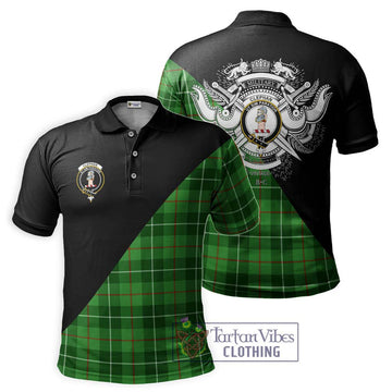 Clephane (Clephan) Tartan Polo Shirt with Family Crest and Military Logo Style Kid - Tartan Vibes Clothing