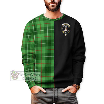 Clephane (Clephan) Tartan Sweatshirt with Family Crest and Half Of Me Style Unisex - Tartanvibesclothing Shop