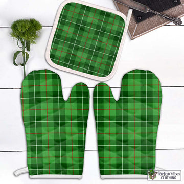 Clephane (Clephan) Tartan Combo Oven Mitt & Pot-Holder Combo 2 Oven Mitt & 1 Pot-Holder Black - Tartan Vibes Clothing