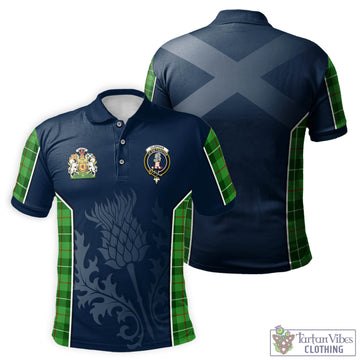 Clephane (Clephan) Tartan Men's Polo Shirt with Family Crest and Scottish Thistle Vibes Sport Style Kid - Tartan Vibes Clothing