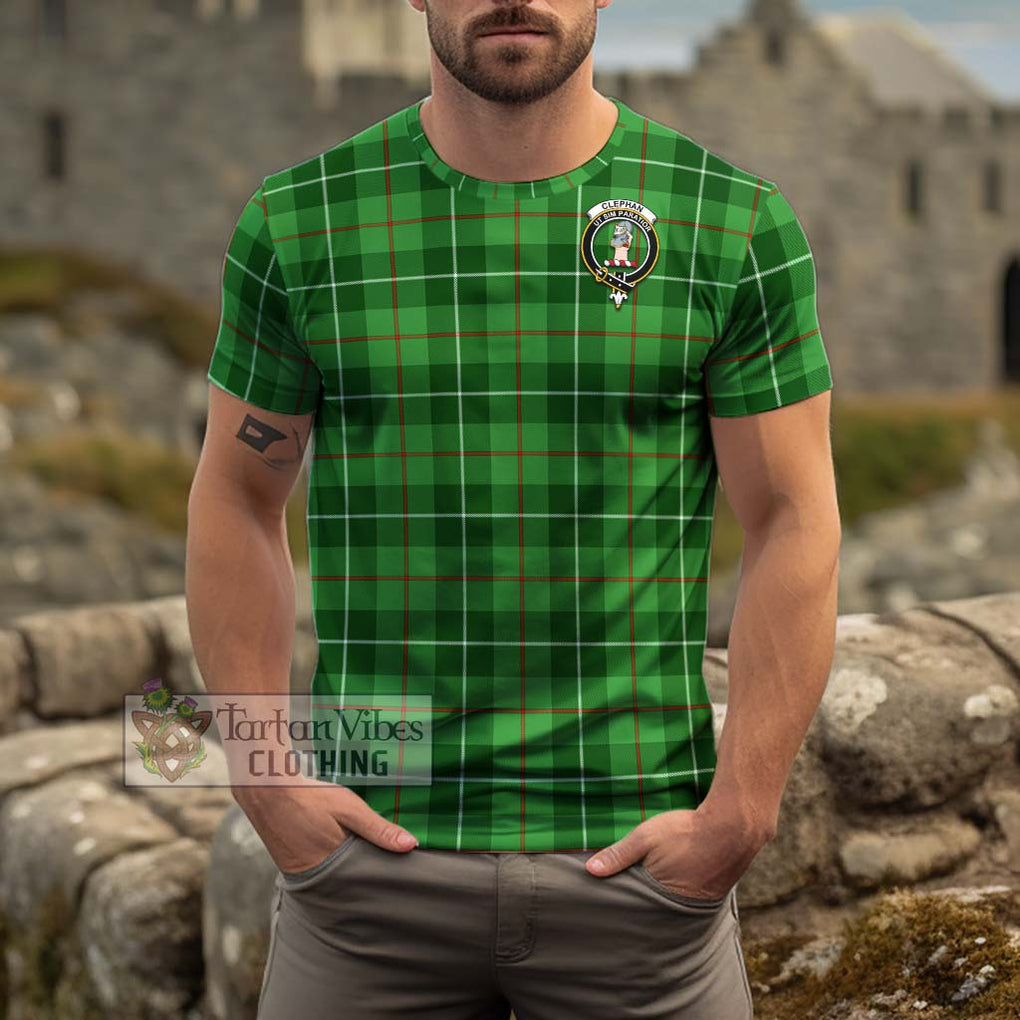 Clephane (Clephan) Tartan Cotton T-Shirt with Family Crest Kid's Shirt - Tartan Vibes Clothing