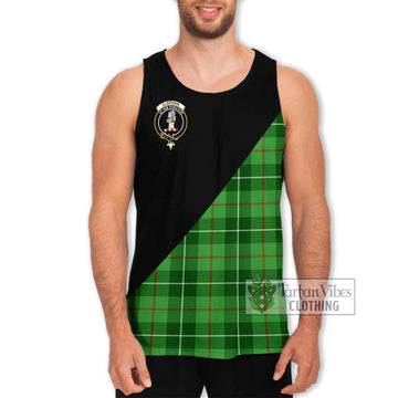 Clephane (Clephan) Tartan Men's Tank Top with Family Crest and Military Logo Style Men - Tartan Vibes Clothing