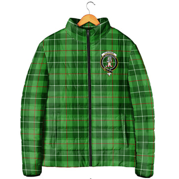 Clephane (Clephan) Tartan Padded Jacket with Family Crest Men's Padded Jacket - Tartan Vibes Clothing