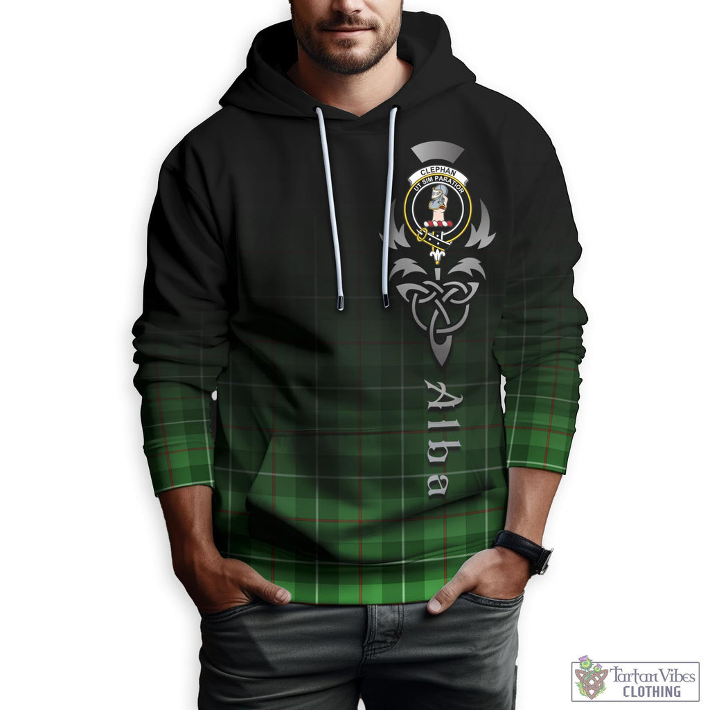 Clephane (Clephan) Tartan Hoodie Featuring Alba Gu Brath Family Crest Celtic Inspired Zip Hoodie - Tartan Vibes Clothing