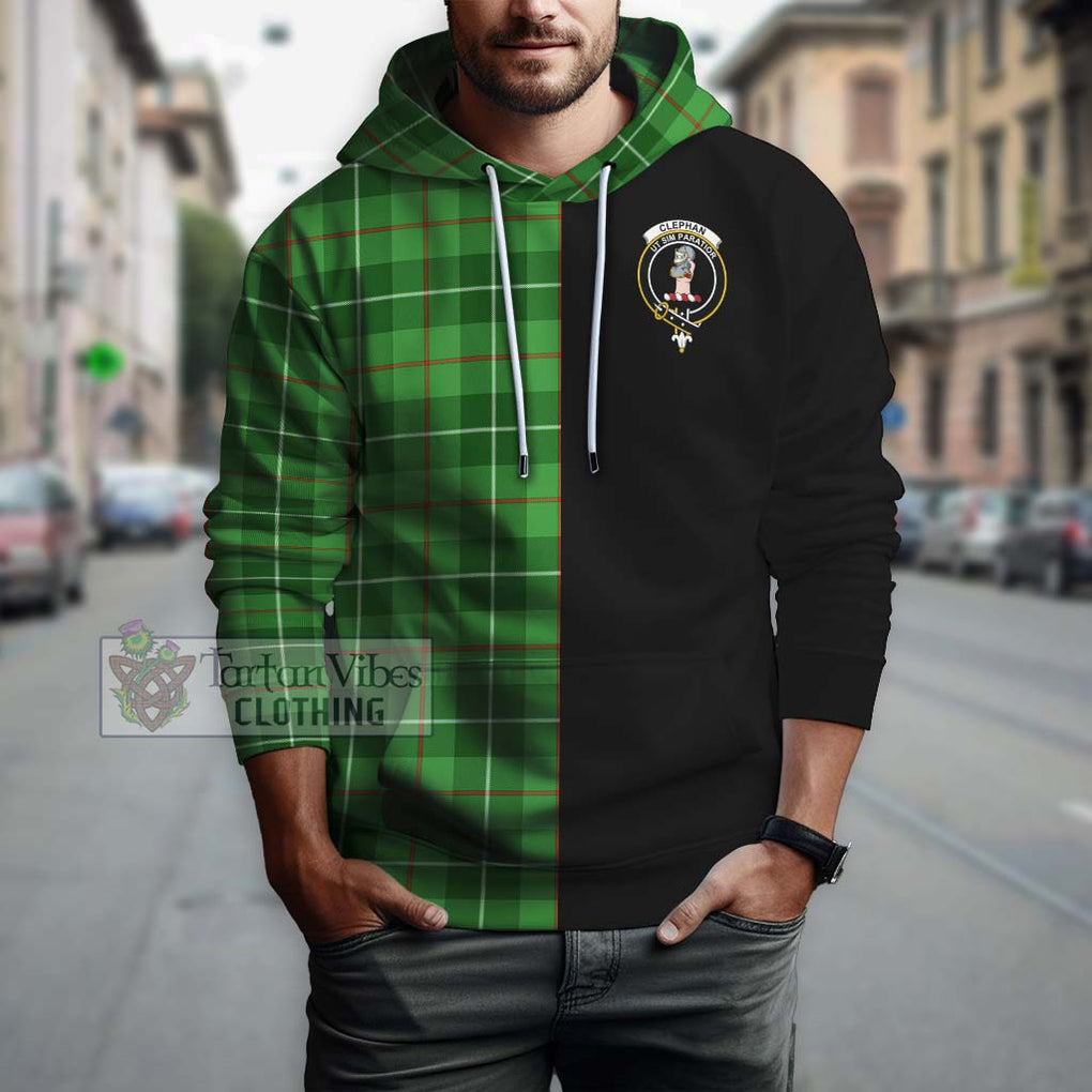 Clephane (Clephan) Tartan Hoodie with Family Crest and Half Of Me Style Zip Hoodie - Tartan Vibes Clothing
