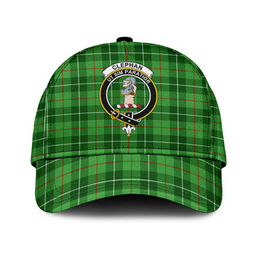 Clephan Tartan Classic Cap with Family Crest