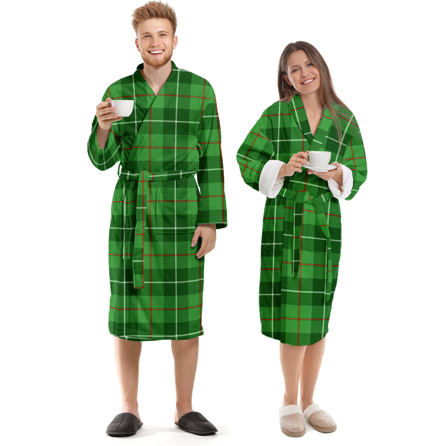 Clephane (Clephan) Tartan Bathrobe Unisex S - Tartan Vibes Clothing