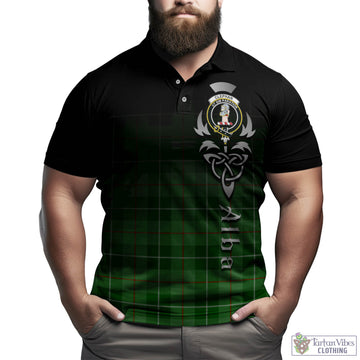 Clephan Tartan Polo Shirt Featuring Alba Gu Brath Family Crest Celtic Inspired
