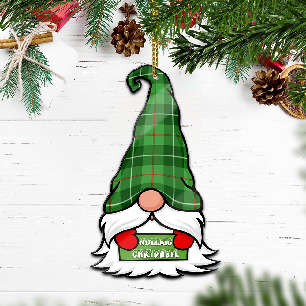 Clephane (Clephan) Gnome Christmas Ornament with His Tartan Christmas Hat - Tartan Vibes Clothing