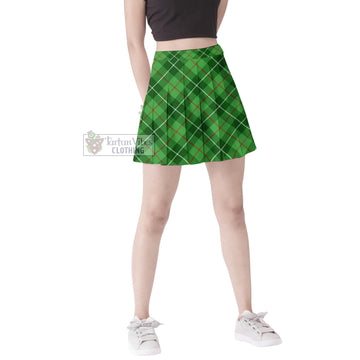 Clephan Tartan Women's Plated Mini Skirt